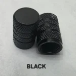 Chrome Plated Stem Caps – Black