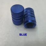 Chrome Plated Stem Caps – Blue