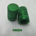 Chrome Plated Stem Caps – Green