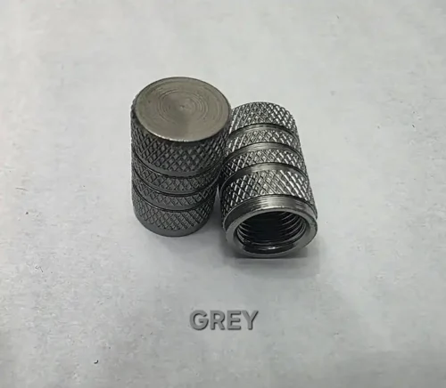 Chrome Plated Stem Caps – Grey