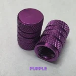 Chrome Plated Stem Caps – Purple